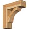 Ekena Millwork Legacy Block Rough Sawn Bracket w/ Offset Brace, Western Red Cedar, 8"W x 26"D x 26"H BKT0806X26X26LEC05RWR - alternate 1
